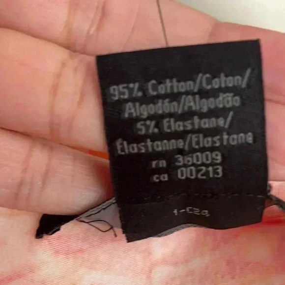 Calvin Klein orange print sleeveless dress Sz L - Picture 4 of 4